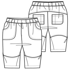 Moldes de confeccion para BEBES Pantalones Pantalon Microfibra 00222